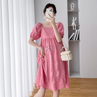 Ropa De Maternidad Vestido De Verano Lactancia Materna De Longitud Media  Moda Madre Manga Corta | Shopee México