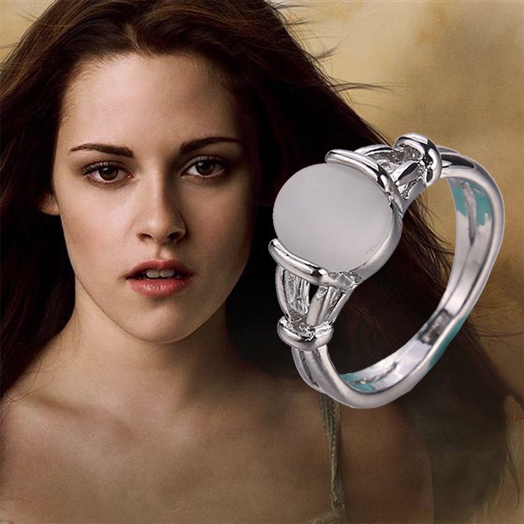 Anillo De Saga Crepusculo Bella Opalos Chapado En Plata Moda Clasica Pelicula Joyeria Para Mujer Senora Shopee Mexico