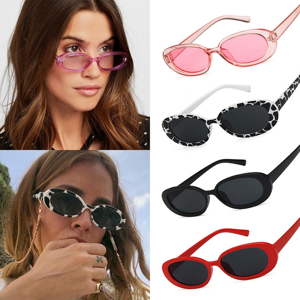Lentes De Sol Retro Ovalados Para Mujer Marca Diseno Vintage Gato Rosa Ciclismo