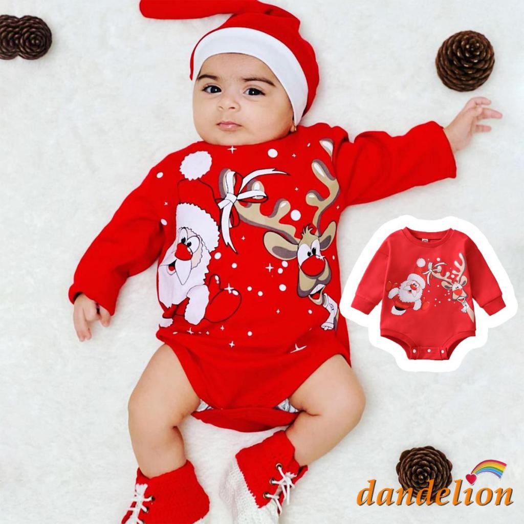 Diente De Le n 0 12 Meses Unisex Beb Navidad Mameluco Manga