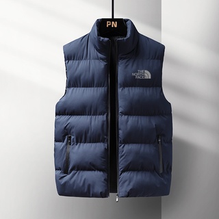 Hombre Invierno Chaqueta sin mangas Hombre Chaleco abajo Hombre Cálido  abrigos gruesos con capucha Hombre Algodón-acolchado Chaleco de trabajo  Gilet Homme Chaleco