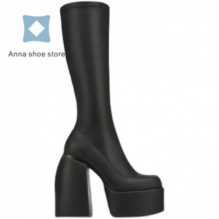 Botas largas discount negras con plataforma