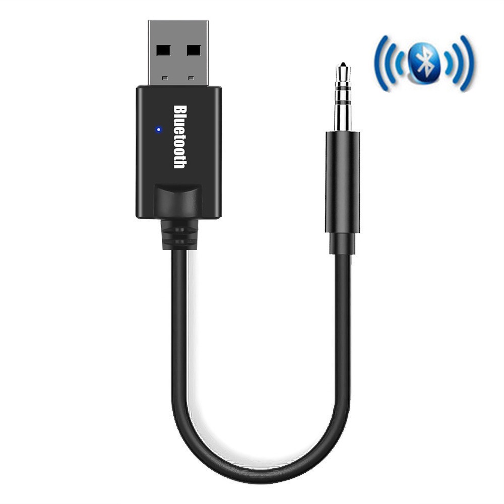 Receptor USB bluetooth 5.0, mini adaptador de audio aux inalámbrico de 3.5  mm, receptor estéreo portátil, anos libres en el automóvil, p Soledad