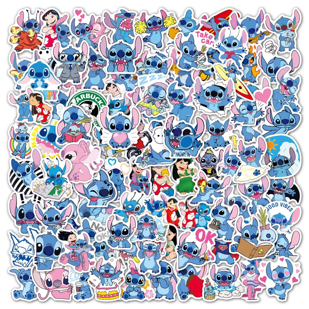 50 Uds. De pegatinas de dibujos animados de Lilo & Stitch, paquete