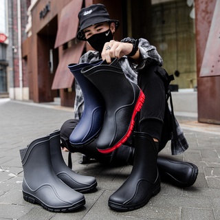 Botas De Lluvia Botas De Lluvia Botas De Goma Para Hombre Botas De Tobillo  De Moda