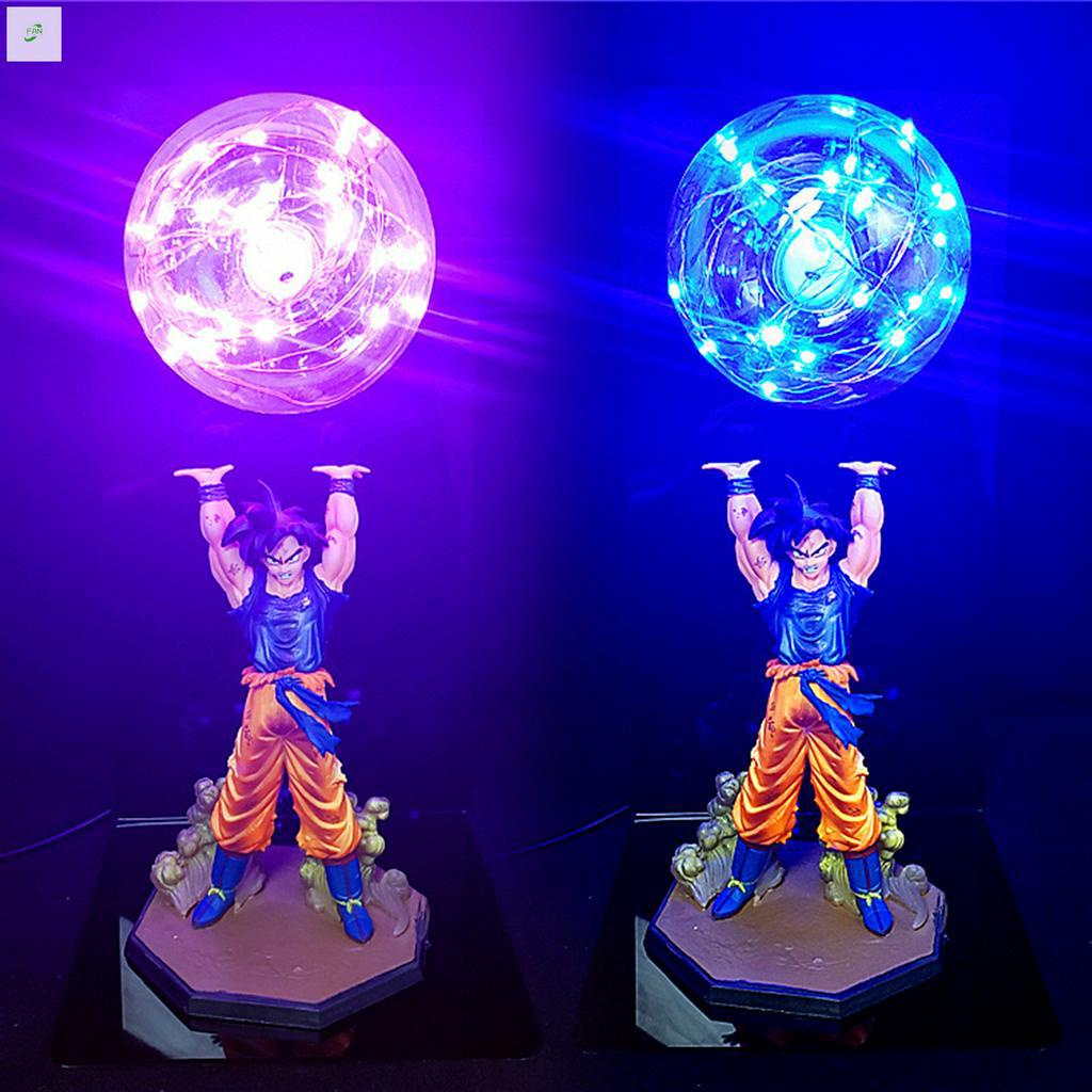 Lámpara de Dragon Ball de Son Goku, figura de bomba de espíritu, lámparas  de figuras de acción de PVC de 20CM, luz LED de noche para habitaciones de