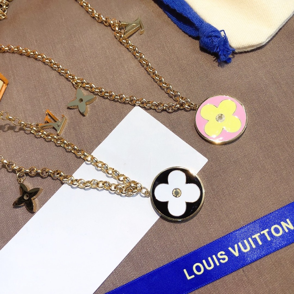 LV Louis Vuitton Collar Colar Delicada Joyería Regalo De Lujo Hombre Mujer  X409 DJFM