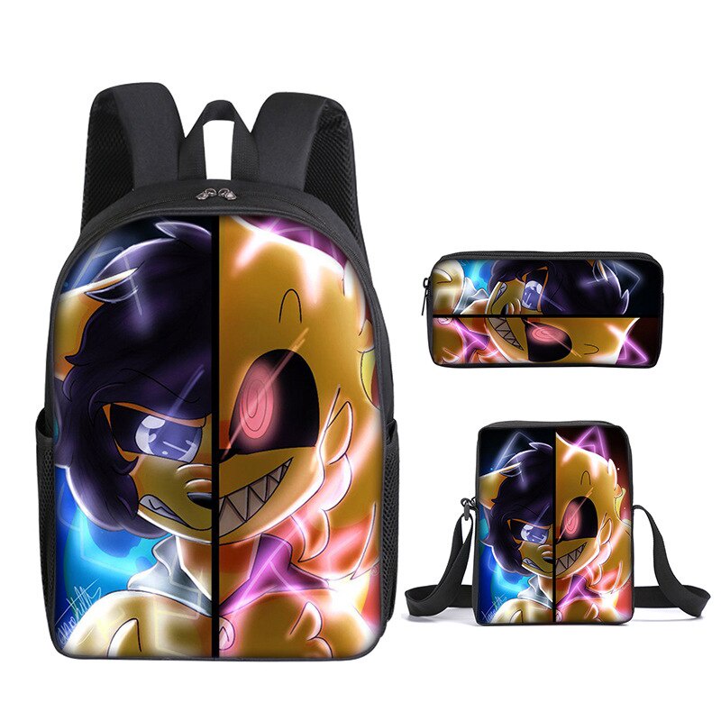 MikeCrack Piano Juego Mochila Escolar Bolsa De Hombro Estuche De Lapices Regalo Para Ninos Estudiantes