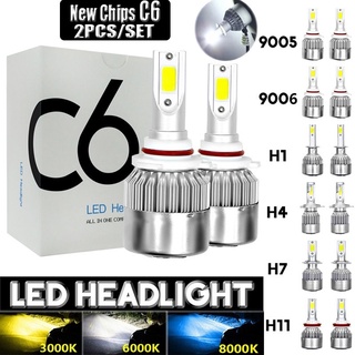 2 Uds Mini LED H7 H4 Bombilla LED Linterna Del Coche De H11 H1 H8