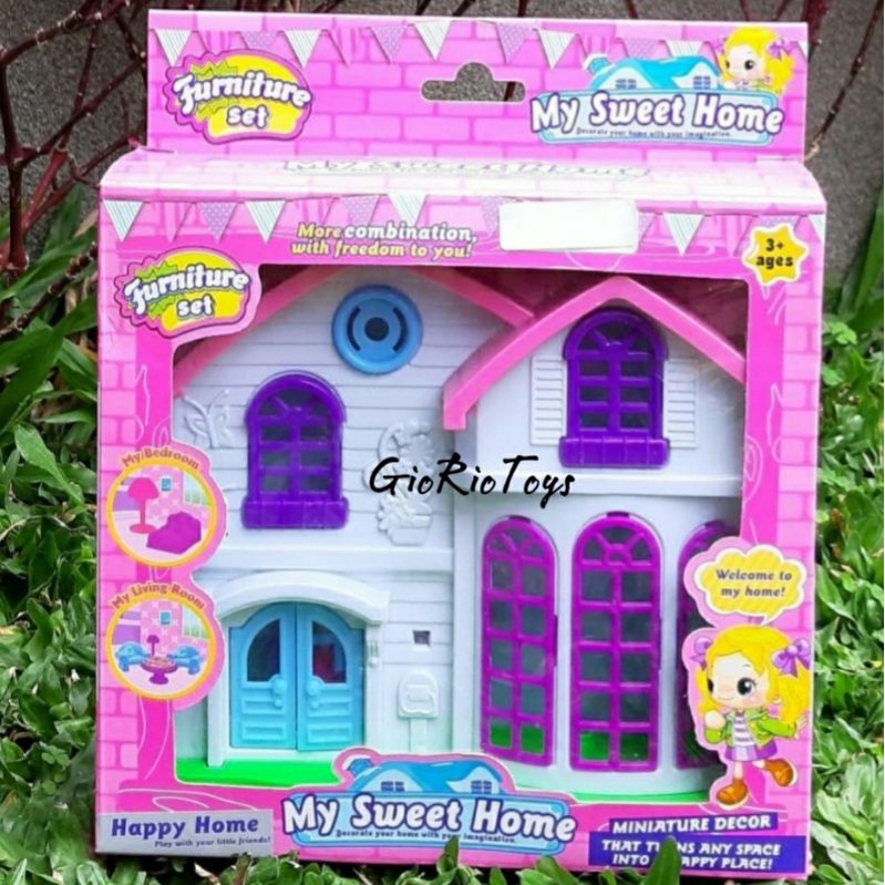 Sweet House My Happy Home Casa De Munecas Juguetes Para Ninas Con Muebles Y Shopee Mexico