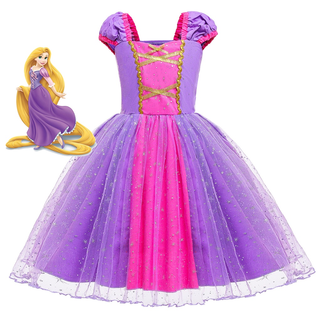 Princesa rapunzel vestido hot sale