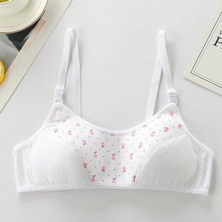 Cod Niñas Ropa Interior Adolescentes Sujetador Para Niña Niños bralette tops  Sin Anillo De Acero Estudiante Con Almohadillas De Pecho Chaleco Deportivo  anti-lighti