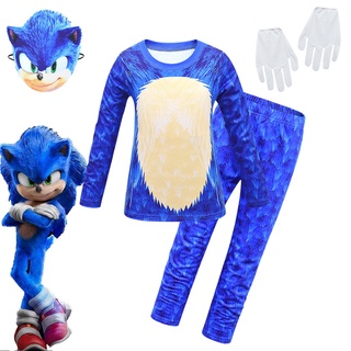  Disfraz de Sonic the Hedgehog, disfraz oficial de la película  Sonic de lujo y tocado, talla S (4-6) : Ropa, Zapatos y Joyería