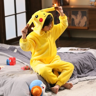 Pokemon Pijama Entero para Hombre Pikachu Amarillo Large