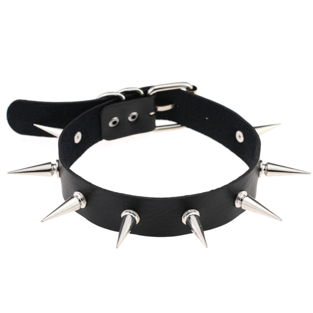 Gargantilla Punk De Cuero PU Con Remache De Punta ... - Grandado