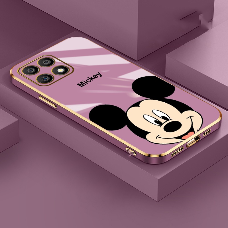 TEYYOS Cover Con Anello Magnetico Per Honor X8 5G / X6 / X6s – Custodia TPU Traslucida Blu Cielo, Supporto 360°