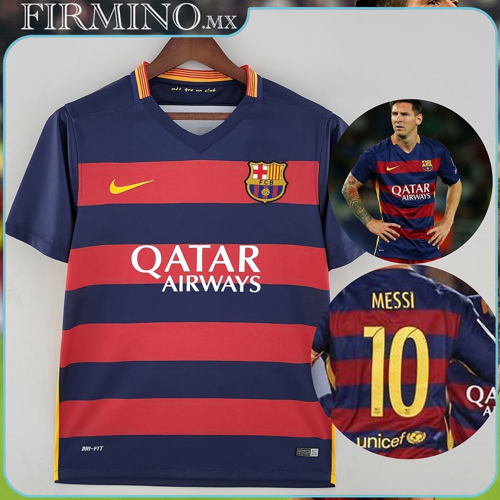 2015 2016 Retro Jersey Barcelona Jersey Local Camiseta de F tbol Personalizaci n Nombre N mero