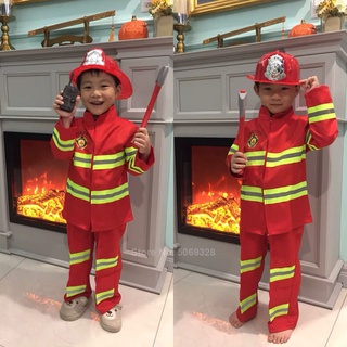 Conjunto de disfraz de bombero para niños, juego de rol, accesorios de  juguetes de bombero, disfraz de bombero, regalos de cumpleaños y Navidad