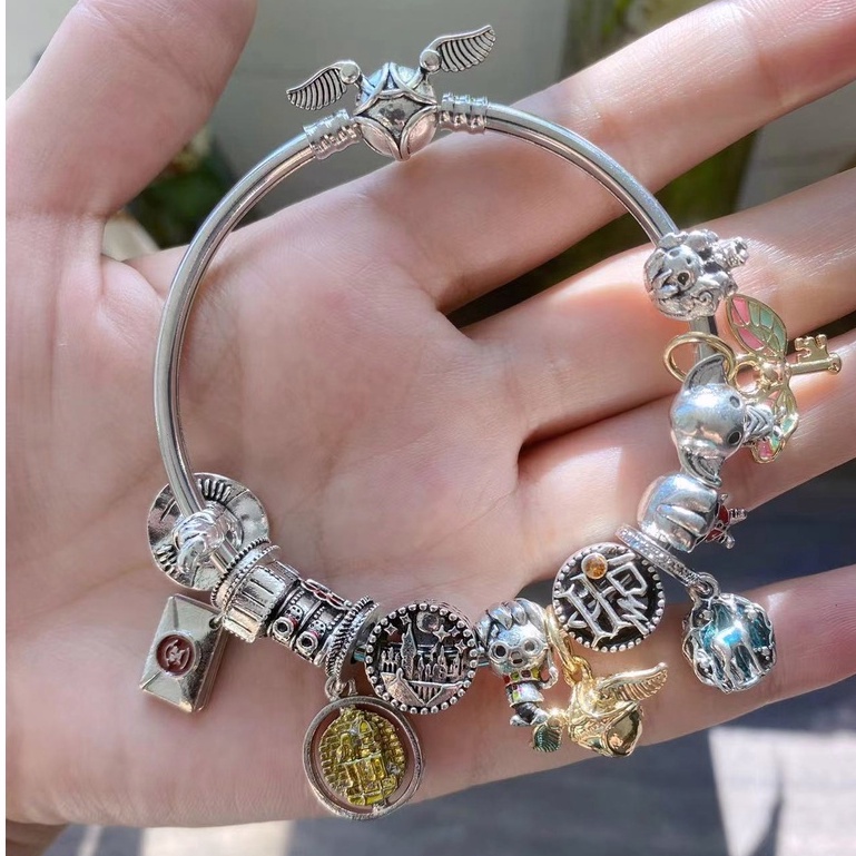 Un Pandora Chapada En Plata S925 Serie Harry Potter Charm Moda Exquisito Regalo DIY { Puede Ponerse Con El Servicio Al Cliente Gratis } Shopee México