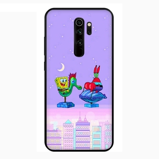 Funda Redmi Note 8 Pro 9 9s 9 Pro TPU negro suave anti-caída caso del  teléfono cubierta para bob esponja