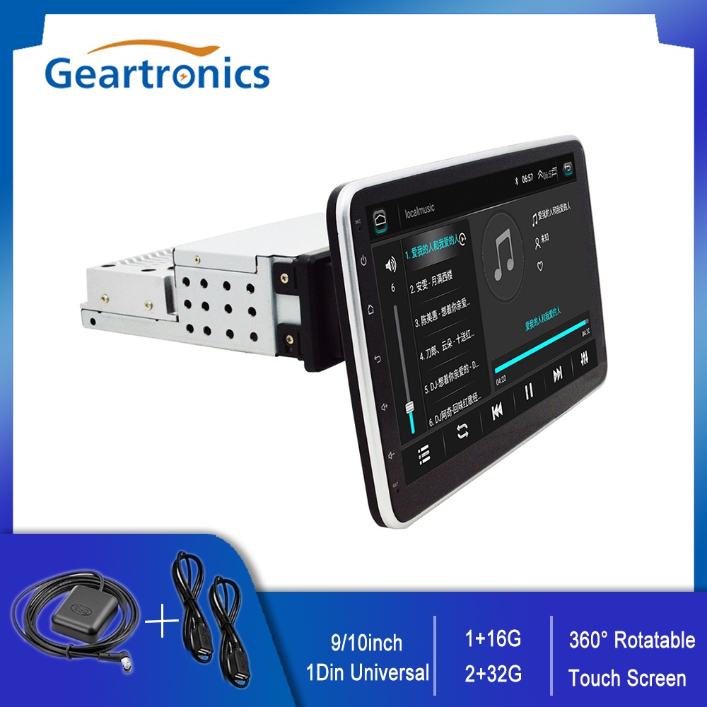 Radio Multimedia con GPS para coche, reproductor de Audio y vídeo con  Android, 1DIN, 4G, 10,1 pulgadas, extraíble, pantalla táct - AliExpress