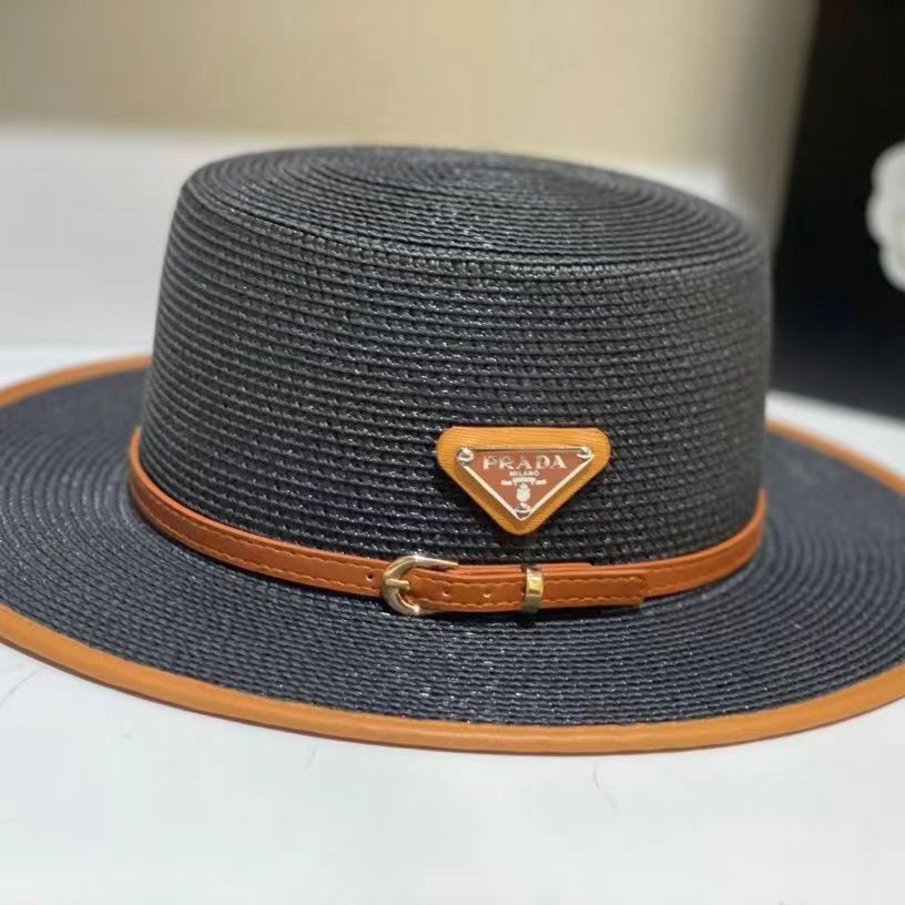 Nuevo Producto Pra** Sombrero De Paja Plana Mujeres Sombrero De Sol De