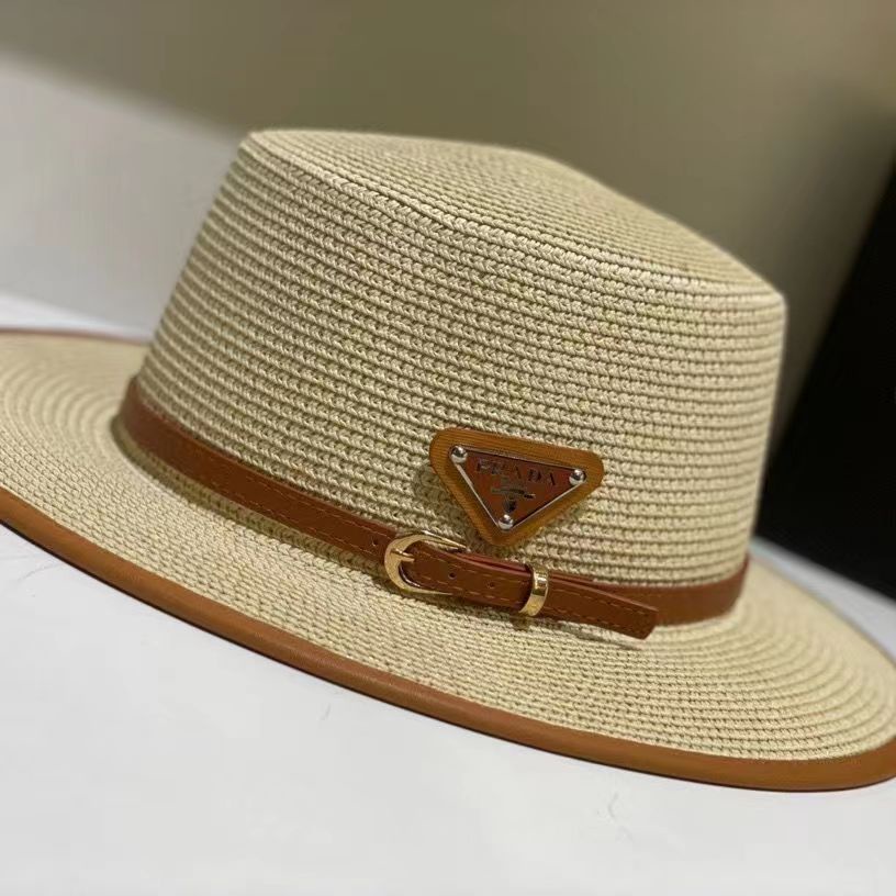 Nuevo Producto Pra** Sombrero De Paja Plana Mujeres Sombrero De Sol De