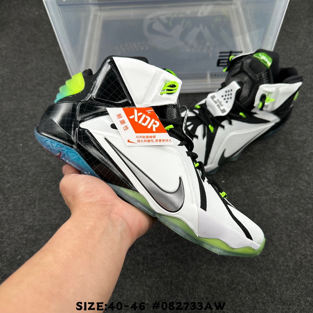 Original De Alta Calidad NIKE LEBRON 12 P.S ELITE Real Zapatos De Baloncesto De Los Hombres Zapatillas De Tenis Antideslizantes Para Correr