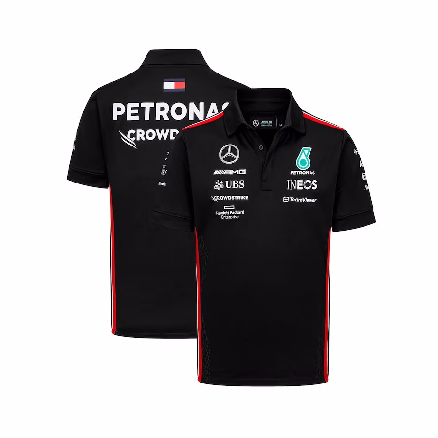 2023 2024 Mercedes AMG Petronas F1 Team Driver Camiseta Polo Formula