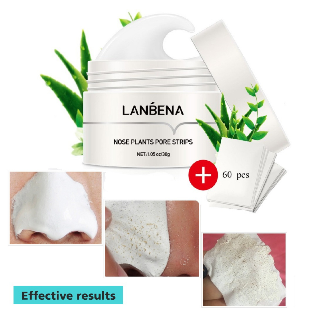 Crema Eliminadora De Espinillas De La Nariz, Tiras Limpiador De Poros De Plantas Naturales Limpieza De La Nariz Mascara De Barro Cuidado De La Piel Facial