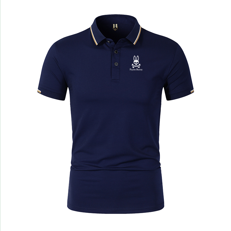 Camiseta Polo Casual Nuevo Estilo Psycho Bunny Para Hombre Nueva Moda De Verano Listo Stock Shopee Mexico