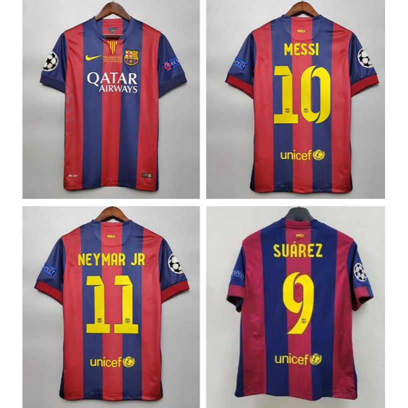 Camisa Barcelona Retrô 14/15 Neymar Jr 11 Manga Longa | Frete grátis