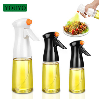 Pulverizador de aceite para cocinar, pulverizador de aceite de oliva de  vidrio de 240 ml, botella de spray de aceite de oliva, accesorios de cocina para  freidora de aire, pulverizador de aceite