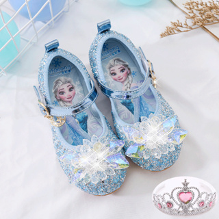 Sandalias de Disney para niñas, zapatos de princesa Elsa de Frozen