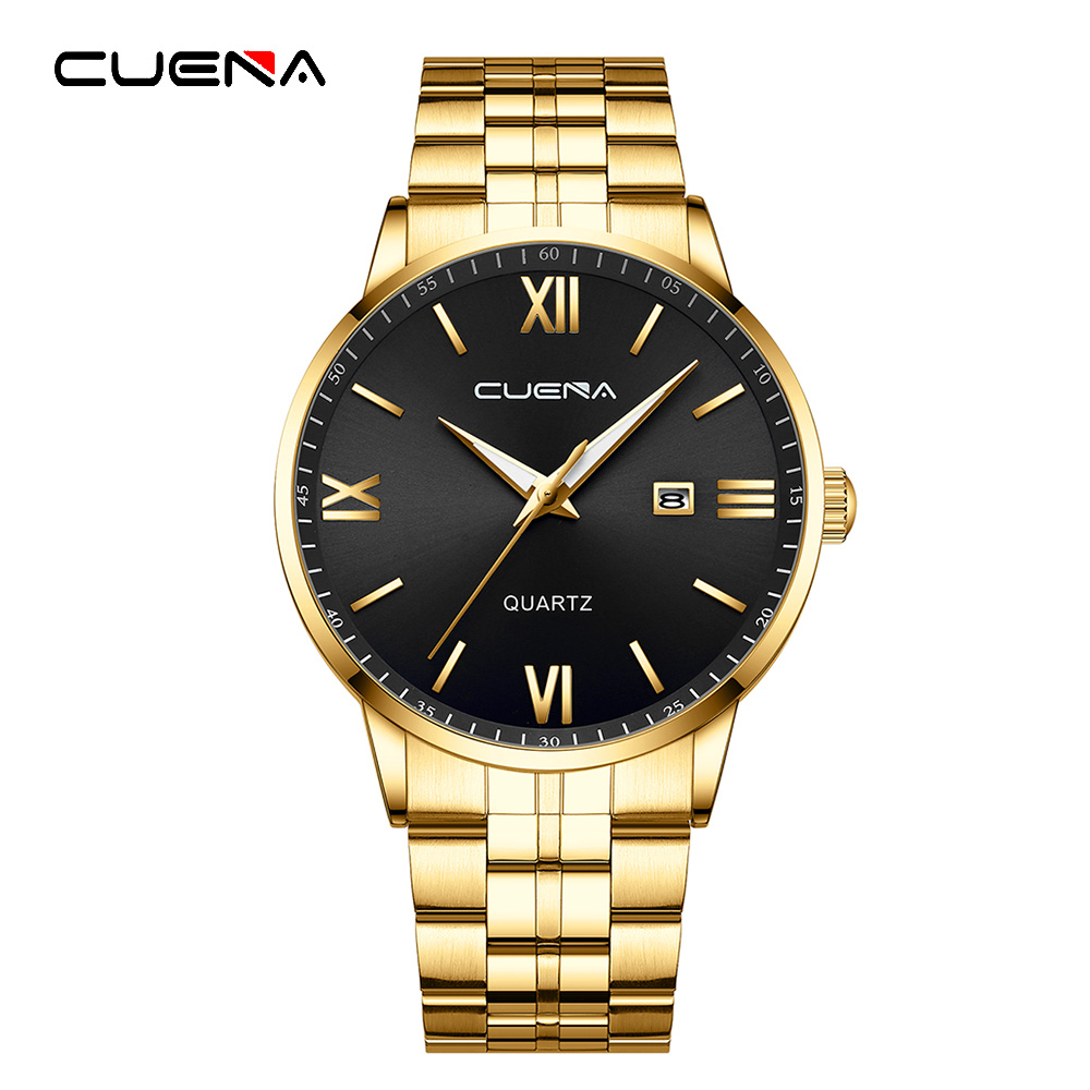 CUENA Relojes Para Hombre Marca Original Acero Inoxidable Moda