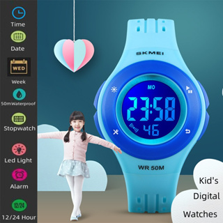 Reloj despertador para niños, reloj despertador digital para niño y niña  con luz nocturna LED de siete colores y función de despertador para la  escuela, regalos de cumpleaños, Navidad, decoración de dormitorio