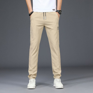 Casual Slim Fit Para Hombre Pantalones De Vestir Streetwear Traje