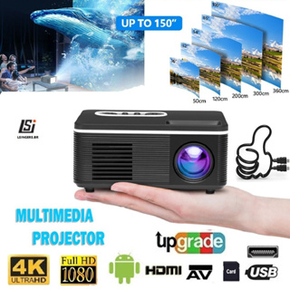 Comprar YT400 LED Proyector de vídeo para teléfono móvil Reproductor de  películas para cine en casa Mini proyector para teléfono inteligente  portátil