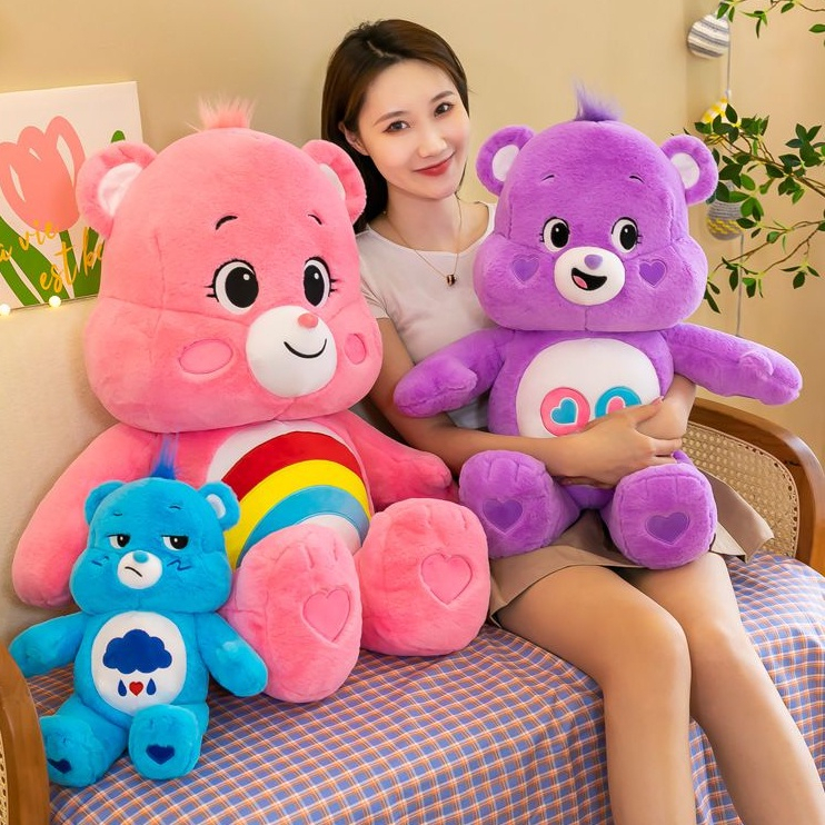 Oso De Amor Arco Iris Enojado Azul irritable flash eyes Peluche