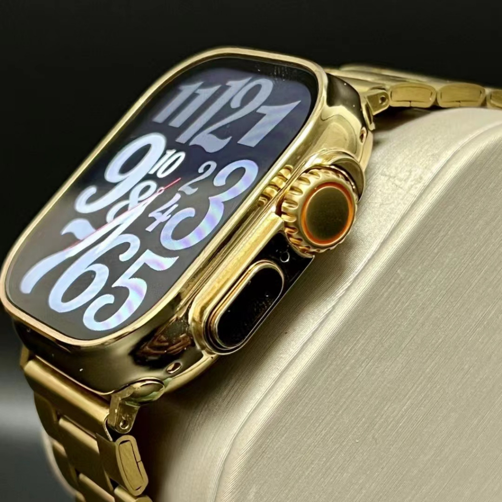 IWO 14 Ultra 9 Max Smartwatch golden 24k Series 9 NFC Hombres Mujeres ...