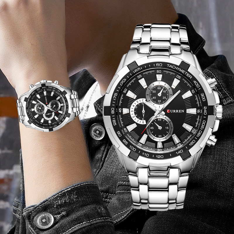 Reloj De Cuarzo Impermeable Curren Para Hombre 8023 Shopee México