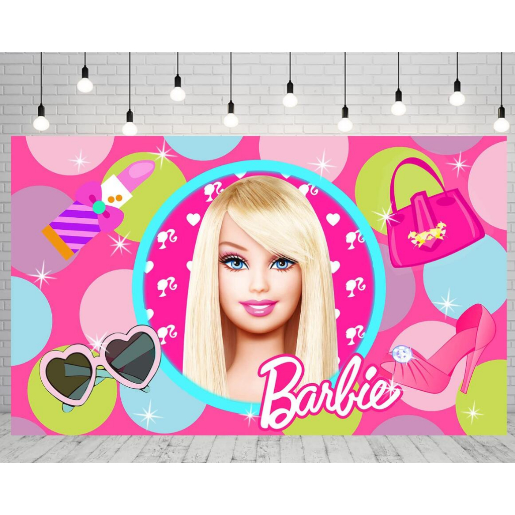 Telón de fondo de Barbie, Para niña, Cumpleaños, Antecedentes de muñecas, Banner de fiesta, Fotografía, Gla Honbeanify rgb Honbeanify rgb