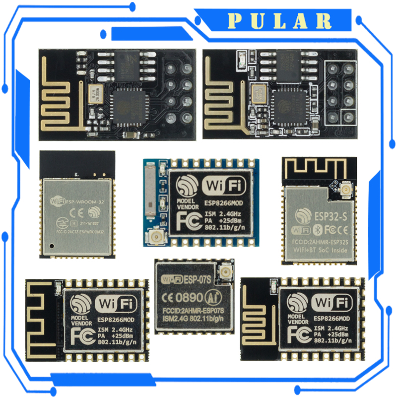 ESP8266 ESP-01 01S-07 07S-12 12E 12F 32S Módulo Inalámbrico serial WIFI ...