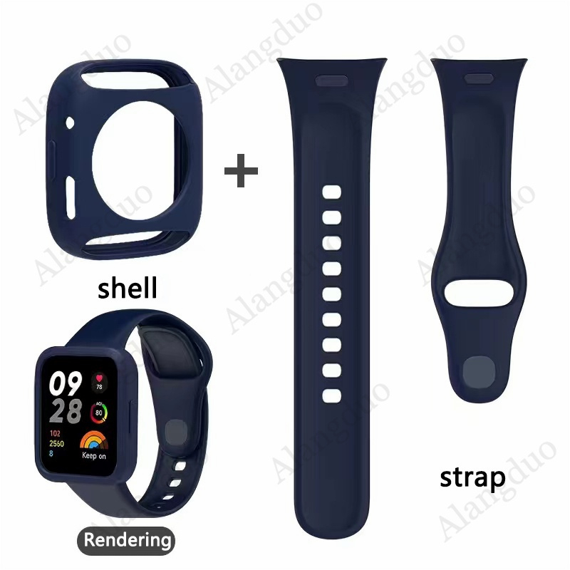 Funda Protectora Completa Para Xiaomi Redmi watch 3 SmartWatch Mi lite 3 Marco Fundas De Silicona Suave Protector De Pantalla Shopee Mexico