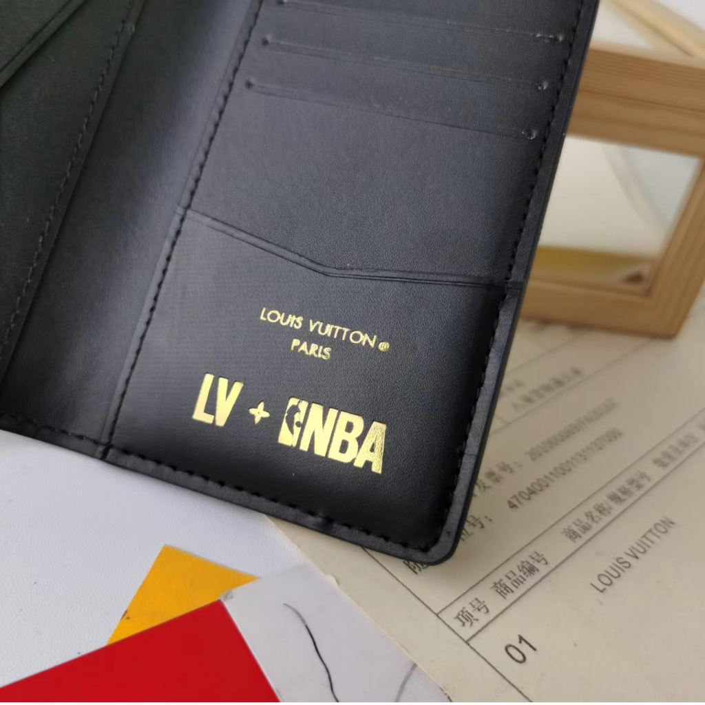 LOUIS VUITTON X NBA BY VIRGIL ABLOH POCKET ORGANISER WALLET BLACK M80615