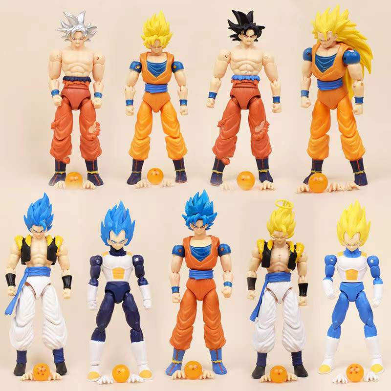 Figuras de acción de Dragon Ball Z DBZ para niños, juguetes coleccionables  de resina, bola de cristal, Shenron, regalo, 3,5 cm