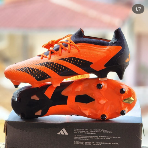 Kasut Bola Sepak PREDATOR EDGE 1 Precision PAUL POGBA LOW FG Zapatos De Futbol Al Aire Libre Botas De Hombres Unisex Tacos Envio Gratis