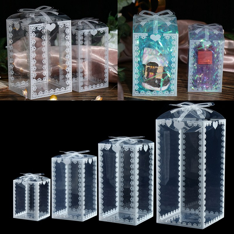 Caja de almacenamiento de plástico PVC transparente rectangular personalizada para regalos de dulc de boda - China Cuadro de envas de PET PET transparente caja, caja de almacenamiento de Pet