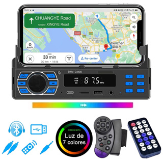 Hippcron Car Radio 1 Din Autoradio 4022d Bluetooth 4.1 Soporte de pantalla  Cámara de visión trasera Volante Contral Car Stereo