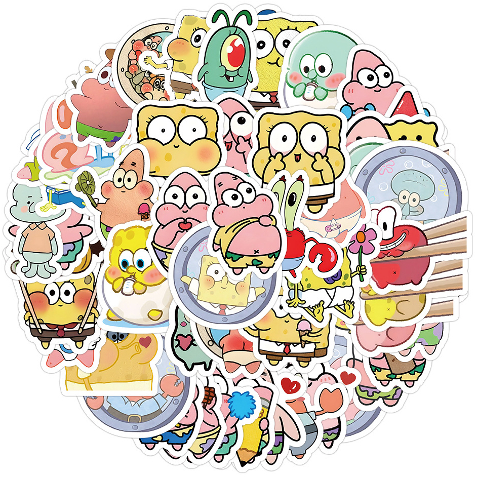 63pcs Dibujos Animados Lindo Q Versión Bob Esponja Calzoncillos Patrick